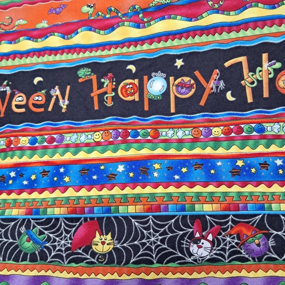 Moda‎ Fabrics Halloween Fabric Ghoul Friends Witches Pumpkins 1 Yard - Picture 1 of 7
